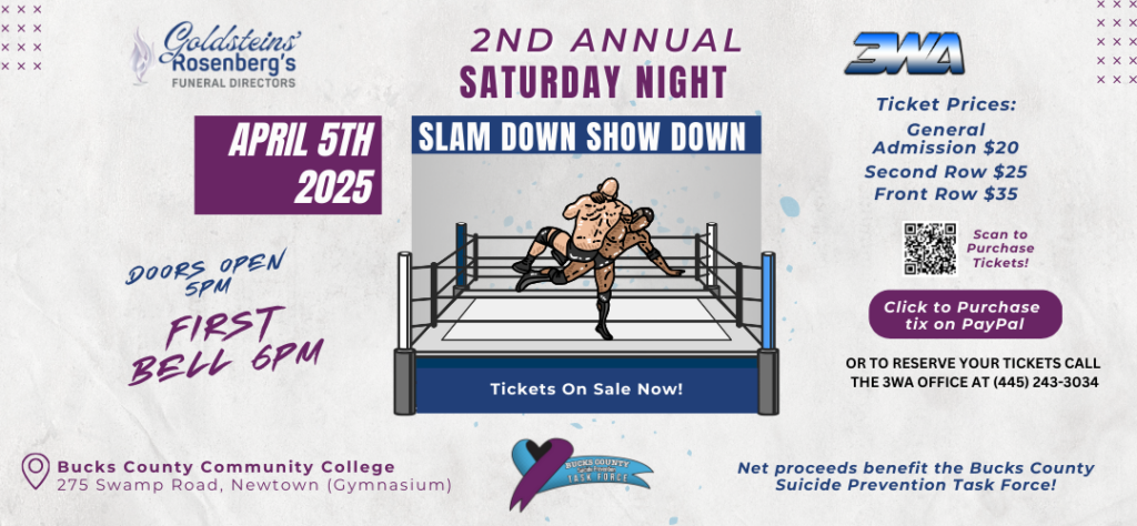 Bucks County Suicide Prevention professional wrestling funraiser